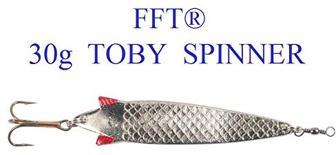FFT 30g TOBIE TOBY SPINNER LURE MACKEREL BASS COD PIKE SEA FISHING