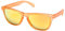 Ciffre EL-Sunprotect® Sonnenbrille Polarisierte Linsen Retro Vintage Style Nerd Look Stil Unisex Brille - Orange Feuer Spiegel Glas