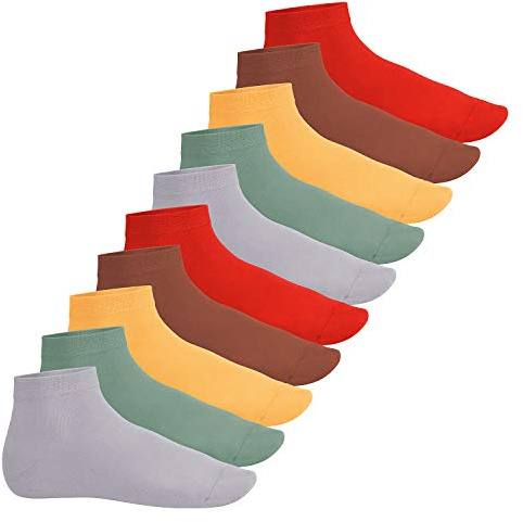 Footstar EVERYDAY! 10 Paar Damen Herren Quarter Socken Kurzsocken Kurze Baumwoll Socken