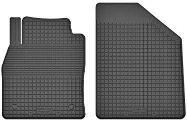 2 Stück Gummifußmatten Vorne kompatibel mit Renault Scenic II (2003-2009) ideal angepasst