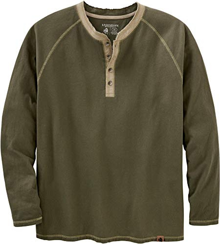 Legendary Whitetails Herren Henley-Shirt Recluse mit Langen Ärmeln