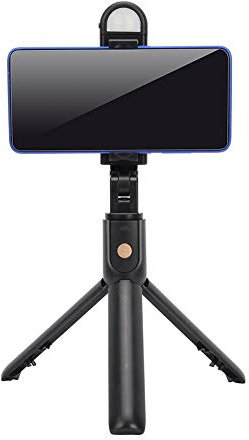 Bluetooth Selfie Stick mit LED-Licht, Vertikaler und horizontaler Stativmodus, Tragbares Universal Selfie Stick mit verstecktem Bluetooth-Design, Ideal für Live-Übertragungen und Aufnahmen