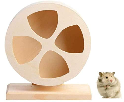 Laufrad Aus Holz Jogger,Leises Joggen Bogie Wheel,Holzlaufrad Für Haustier Und Ratte Gerbils D20Cm