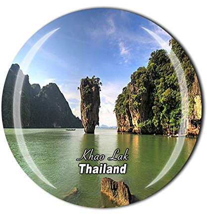 Khao Lak Phang Nga Thailand Kühlschrankmagnet Reise-Souvenir Geschenk Zuhause Küche Kühlschrank Dekoration Magnetaufkleber Kristall-Magnet-Kollektion