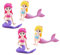 HEALLILY Mini-Meerjungfrauen-Figuren, Kuchendekorationen: Fantastische Meerjungfrauen-Figurensammlung, Spielset, Feengarten, Blumentopf, Mikro-Landschaft, Puppenhaus-Zubehör (zufälliger Stil)
