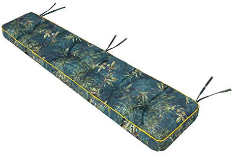Bankkissen Bankauflage Auflage Kissen Polster Bankpolster Outdoor - Bankauflage Auflage für Bänke in Haus und Garten Sitzkissen 120x40 Grüne Wiese