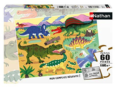 Nathan Puzzle 60 Teile Dinosaurier des Kretacé Kinder, 4005556865710