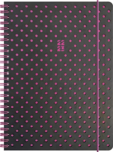 Brunnen Diario académico 2022/2023, tamaño A5, 2 páginas = 1 semana 1072145073, gris y baya