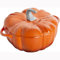 STAUB Forno olandese in ghisa, 3,5 qt, cocotte di zucca con pomello in acciaio inox, prodotto in Francia, per 3-4 persone, arancione bruciato