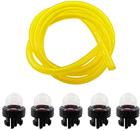 MCHNIC 5x Primer Pumpe Kraftstoffpumpe mit Benzinschlauch für Motorsense Stihl FS120 FS250 FS300 FS350 FS400 FS450 FS480