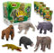 #sbabam Funny Box Jungle Predators Maxi, Spielzeug ab 3 Jahre für Kinder, 4er-Pack, Elastische und Super Dehnbare Tiere Figuren, Finde die Seltenen - Ideal als Baby Geschenk, grün