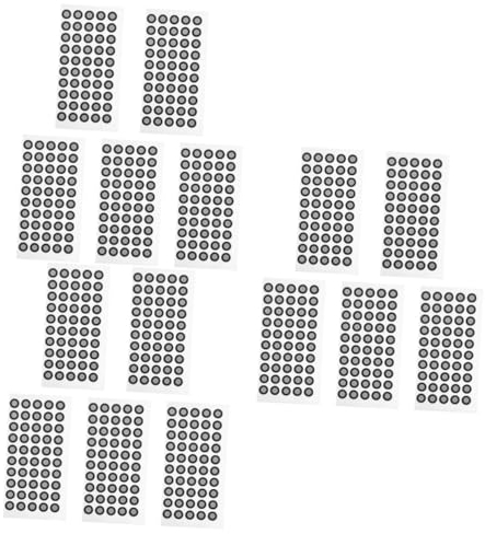 SOLUSTRE 15blätter Scanner Reflektierender Markierungspunkt Hochreflektierende Reißfeste Für Präzises Scanning Leicht Tragbar Und Langlebig