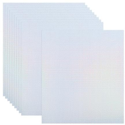 PATIKIL Cartulina Holográfica A5, Pack de 20 Hojas de Papel Metalizado Iridiscente Adhesivo Espejo para Manualidades, Estilo 3