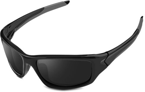 LATEC Polarisierte Sportbrille Sonnenbrille (Schwarz)