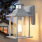 Lamomo Aussenlampe Grey,3 Beleuchtungsmodi Lampe mit Bewegungsmelder Aussen,IP23 Wasserdichtes Aluminium Außenwandleuchte Led für Haus