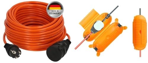 Brennenstuhl BREMAXX Verlängerungskabel & Safe-Box Big IP44 / Schutzbox für Verlängerungskabel (Schutzkapsel für Kabel im Außenbereich) gelb