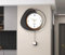 JRose Collections Triangle Round White Wall Art Pendulum Clock for Living Room and Bedroom, Kitchen Wall Clock, Silent Black Wall Clock Wall Decor Size 40x60cm JR5161