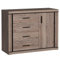 Sideboard Kommode 117cm in Trüffel Eiche