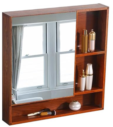 Badezimmer Spiegelschrank Badezimmer Spiegelschrank Aluminiumlegierung Wandmontierter Spiegelschrank Multi Regal Schrank Mit Spiegel Eintüriger Spiegelschrank Robust Und Stabil Wasserdicht Und Nicht R