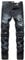 Straight Leg Ripped Jeans for Men 2024 Stretchy Skinny Knee with Zipper Denim Pants Vintage Color Faded Casual Hip Hop Trousers Stylish Rocker Party Pockets Mini Hot Pants Jeans