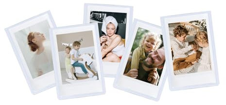 Aisnyho Kleiner magnetischer Bilderrahmen,Mini-Magnet-Bilderrahmen Kühlschrank für Instax Mini 12, 11, 99, 90, 40, 9, 8, 7, EVO Filme, für 5,4 x 8,6 cm Bilder(5 Stück)