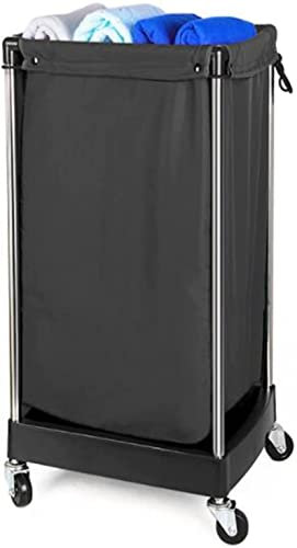 Friseurwagen mit schwarzem Tablett, 38 x 32 x 78 cm