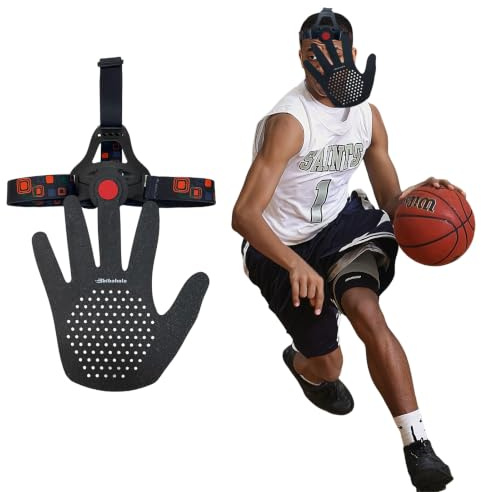 bibahala Kopfbedeckung, blockierender Schutz, Basketball, Abwehrmaske, 2. Generation, 3D-Augenblockierende, Schießen, Dribbel-Maske, Schutz, Shooter Sprung, Basketball, Associates, Trainingsausrüstung