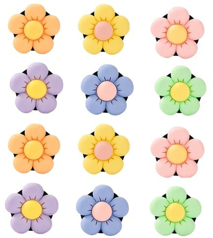 12 Stück Blumenförmige Auto Lufterfrischer Clip Auto Klimaanlage Duft Dekoration Zubehör Mädchen Frauen Auto Aromatherapie Ätherisches Öl Diffusor