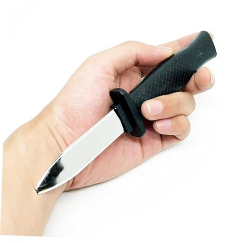 ERINGOGO 2 Pièces couteau rétractable couteau qui disparaît disparaître Black