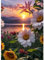 GHHKUD Blumen Diamond Painting für Erwachsene, 5D DIY Sonnenuntergang Diamant Painting Bilder für Erwachsene Anfänger, Diamond Art Painting Set, Full Drill Diamant Malerei für Dekoration 30x40 cm