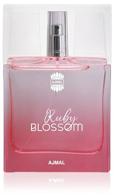 Ajmal Ruby Blossom Eau de Parfum für Damen, 50 ml | Blumig-fruchtiger Duft | Eleganter, langanhaltender Duft | Hergestellt in Dubai