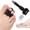 Pozpo Tech Hammer Toe Straightener Corrector Splint for Women With Metal Plate (Black)- 2 in Package