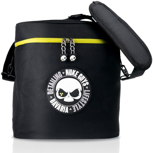 Nuke Guys Detailing Bag Small | Praktische Tasche für den Kofferraum mit Klett für optimale Fixierung | Organizer zur Aufbewahrung von Autopflege Produkten | Auto Kofferraumtasche