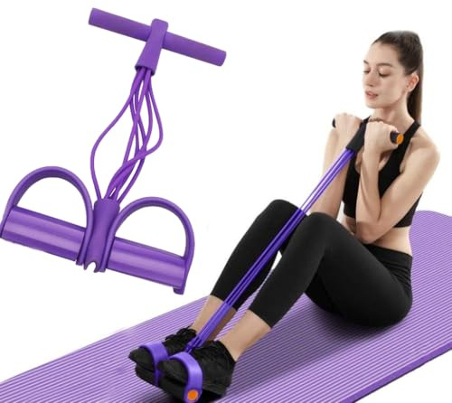 Lot de 21 bandes de résistance de fitness - 6 tubes - Corde de tension polyvalente - Bandes d'entraînement en latex naturel pour la musculation, le ventre, la taille, les bras et les jambes