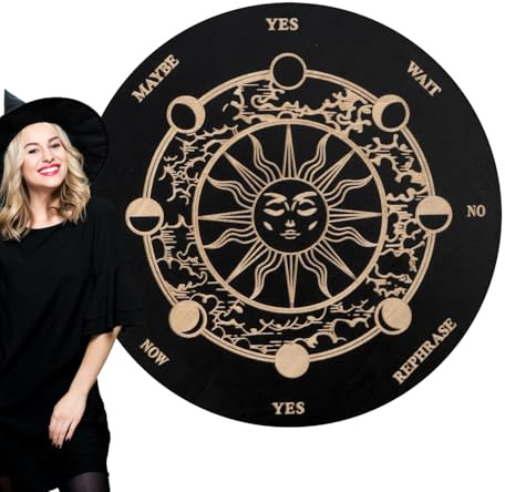 Gcerfby Spirit Board Ouija - Dekoratives Holzbrett Mit Buchstaben Und
