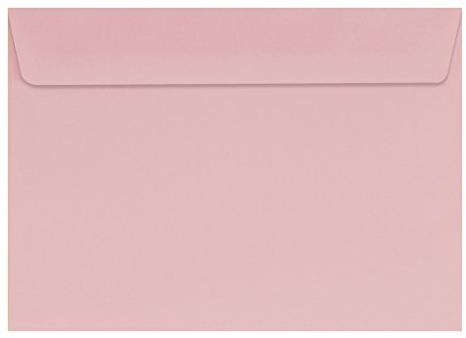 50 farbige Briefumschläge / Din C6 / Farbe: rosa