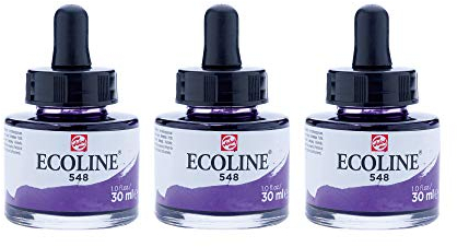 Ecoline Flüssige Aquarellfarbe Flasche 30 ml Blauviolett 548 (11255481)