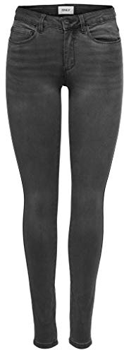 ONLY Onlroyal Reg Sk Dnm Jeans Bj312 Noos, skinny Donna, Grigio (Dark Grey Denim Dark Denim), W27/L30 (Taglia Produttore: Small)