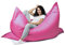 sunnypillow XL Sitzsack, Riesensitzsack Outdoor & Indoor 100 x 150 cm mit 140L Styropor Füllung Sessel für Kinder & Erwachsene Sitzkissen Sofa Beanbag viele Farben und Größen zur Auswahl Rosa