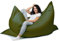 sunnypillow XL Sitzsack, Riesensitzsack Outdoor & Indoor 100 x 150 cm mit 140L Styropor Füllung Sessel für Kinder & Erwachsene Sitzkissen Sofa Beanbag viele Farben und Größen zur Auswahl Dunkelgrün
