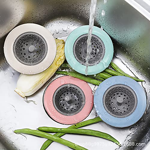 Actoor 2 Stück Abflusssieb, Silikon und Haarsieb Waschbecken Sieb Drain Sieb Wasserstopper für Dusche Badewanne Waschbecken Bad Küche