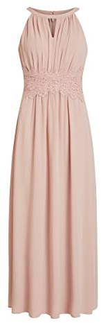 Vila Damen Vimilina Halterneck Maxi Dress-Noos Kleid, Pale Mauve ,44