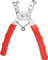 KS Tools 911.8182 Clip-Zange zur Demontage von Kunststoffspreiznieten, Schlagnieten und -Clips, abgewinkelt