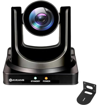 AVKANS 20X NDI PTZ Camera 20X Simultaneous 3G-SDI HDMI IP Live Streaming PTZ Camera for Church Worship Events School Hospital Boradcast……