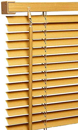 PVC Venetian Blind Blinds Easy Fit Curtains Trimmable With Metal Headrail & Fittings Windows Treatment Shutters Twist Open Close Pay only 1 Flat shipping £3.99 for multiple buying (Teak, 210W x 150L)