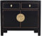 Fine Asianliving Chinesischer Schrank Onyx Schwarz - Orientique Sammlung B90xT40xH80cm China Chinesischer Schrank Chinesischer Hochzeitsschrank Orientalische Möbel Asiatische