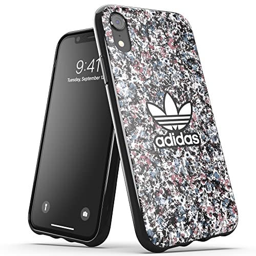 adidas Case Designed for iPhone XR Case, Drop Tested Cases, Shockproof Raised Edges, Original Belista Flowers Snap Case Protective Case, Bartart/Cloudy Roses/Cloudy Blue