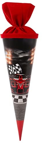 goldbuch 93 089 Geschwistertüte Racing Champion Schultüte mit Rennwagen als Motiv, Mehrfarbig, Länge 35 cm, Durchmesser 11,5 cm