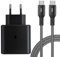 KAIMENGLONG 45W USB C Schnellladegerät Super Fast Netzteil Ladegerät mit 2m USB-C Nylon Ladekabel für Samsung Galaxy S25/S24/S23/S22 Ultra, S24+, S25+, S20FE, Note 10+, Tab S10 S9 S8 S7 Ultra