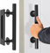 TTBDDM Poignée de Porte Coulissante, Poignée Porte Grange, Poignée de Traction de Porte, Tirez la Poignée pour Le Garage, avec Accessoires de Montage, pour Portes de Grange et Diverses Portes (Rond)